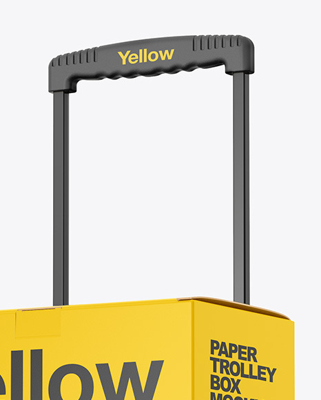 Paper Trolley Box Mockup PSD #2