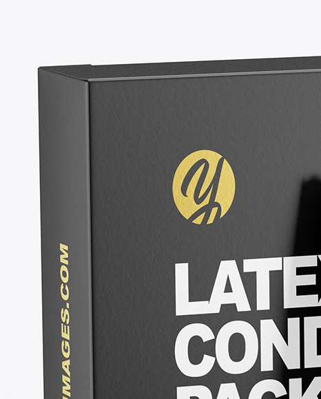 Download Matte Condom Packaging Mockup In Box Mockups On Yellow Images Object Mockups