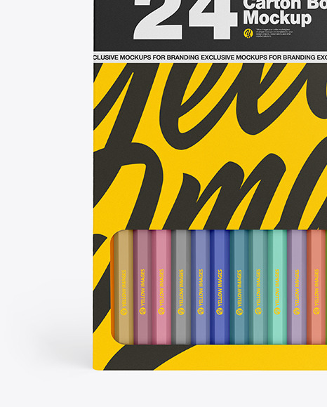 Download Pencil Box Mockup In Stationery Mockups On Yellow Images Object Mockups