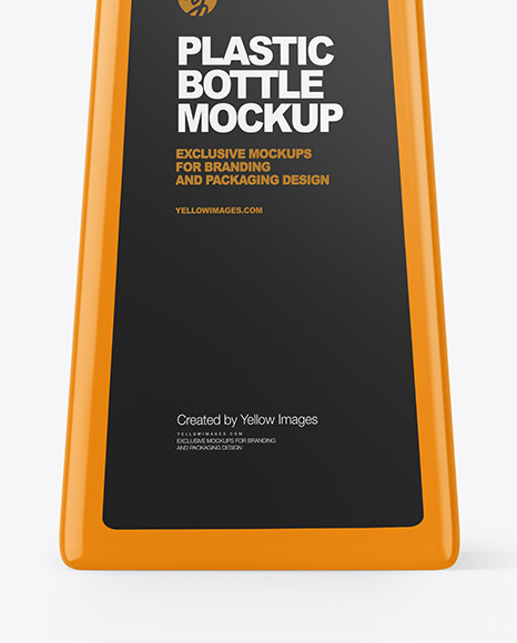 Glossy Plastic Bottle Mockup PSD #1