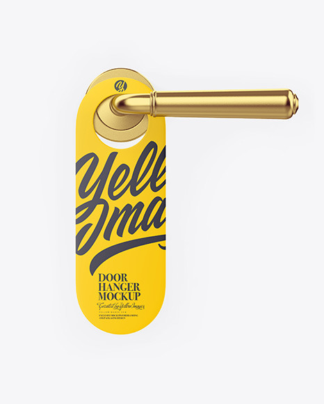 Door Hanger Mockup PSD #4