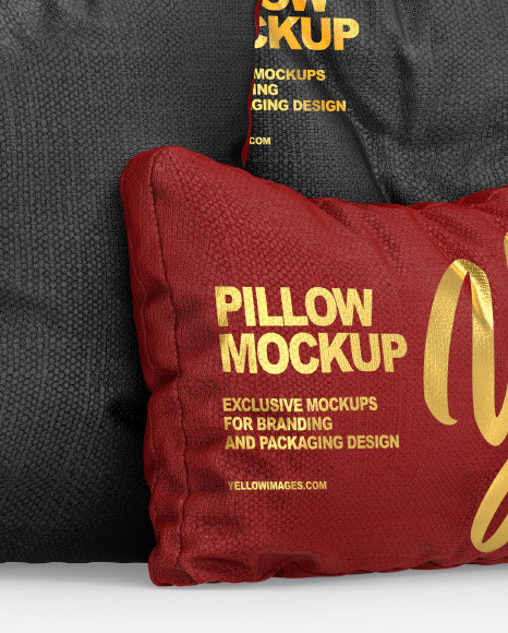 Three Pillows Mockup PSD #1