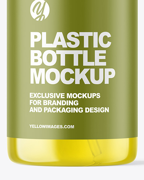 Download Color Liquid Cosmetic Bottle With Pump Mockup In Bottle Mockups On Yellow Images Object Mockups