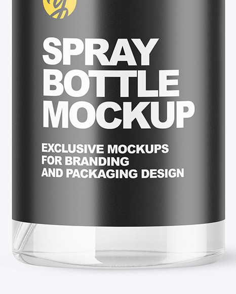 Clear Spray Bottle Mockup PSD #7