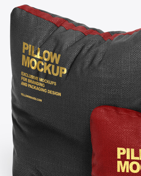 Three Pillows Mockup PSD #2