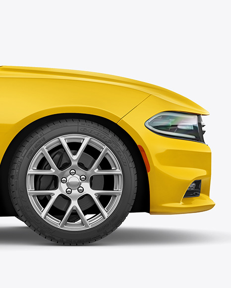 Muscle Car Mockup   Side View PSD #7