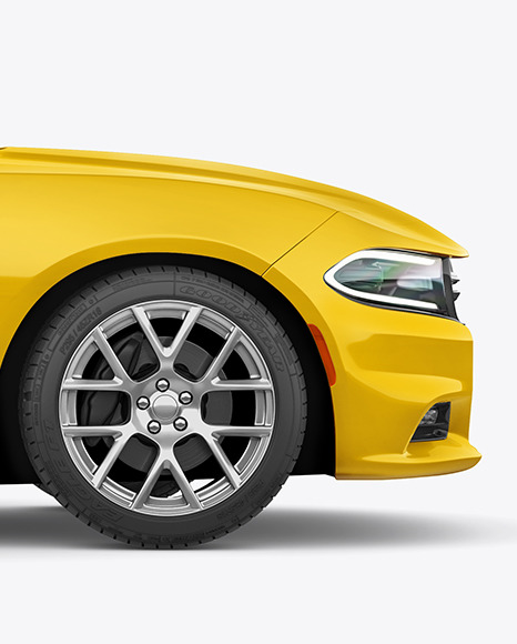 Muscle Car Mockup   Side View PSD #5