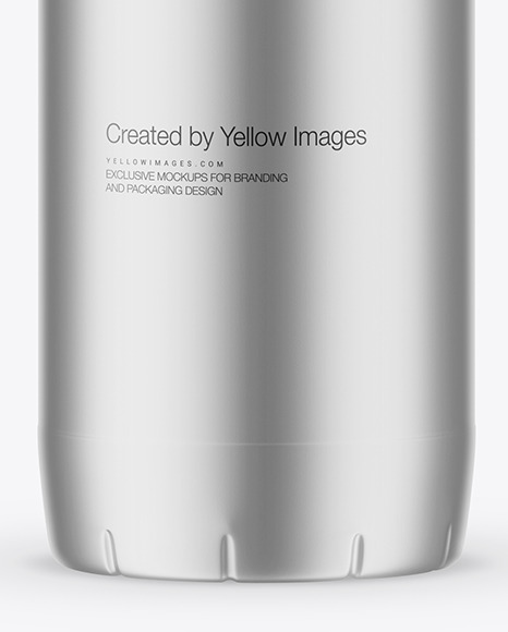 Matte Metallic Bottle Mockup PSD #1