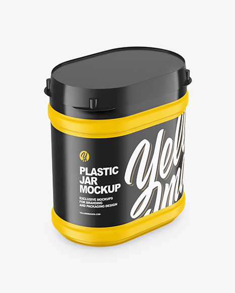 Plastic Jar Mockup PSD #2