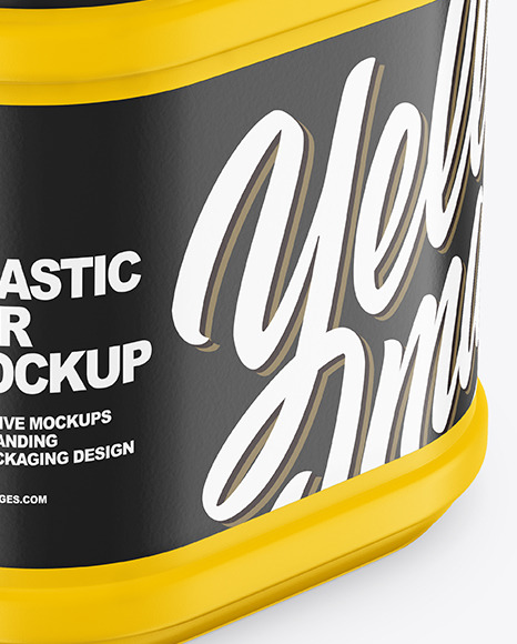 Plastic Jar Mockup PSD #4