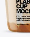 Plastic Cup with Yogurt and Apricot Jam Mockup