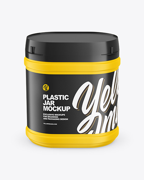 Plastic Jar Mockup PSD #2