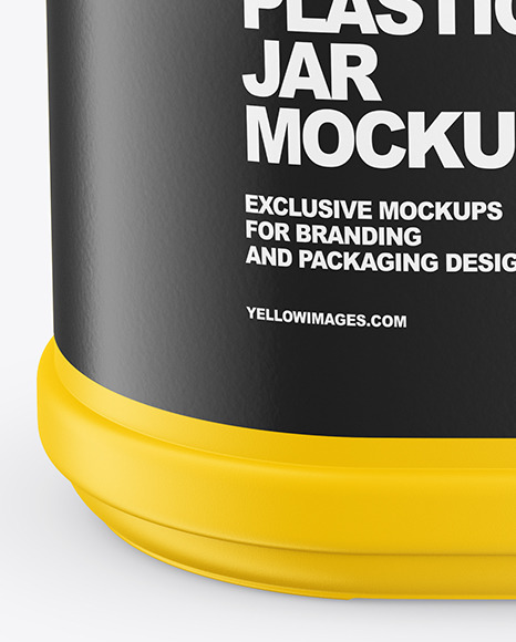 Plastic Jar Mockup PSD #4