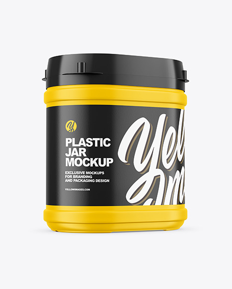 Plastic Jar Mockup PSD #2