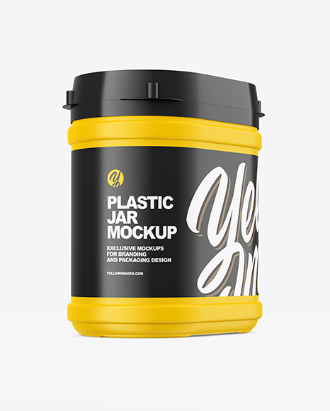 Plastic Jar Mockup PSD #2