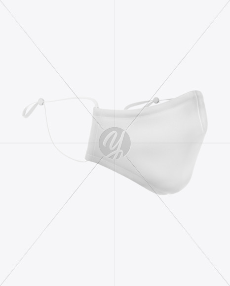 Download Face Mask With Strap Adjusters Mockup In Apparel Mockups On Yellow Images Object Mockups