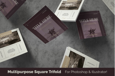 Fashion Square Trifold Brochure