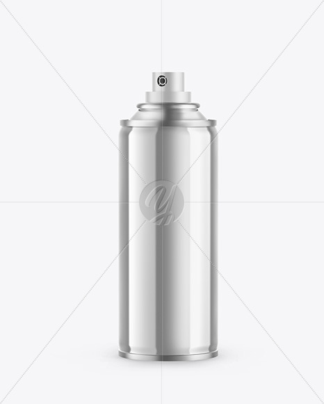 Download Glossy Metallic Spray Bottle Mockup In Bottle Mockups On Yellow Images Object Mockups