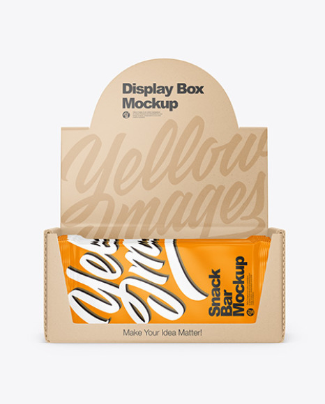 Kraft Display Box   Snack Bars Mockup PSD #2