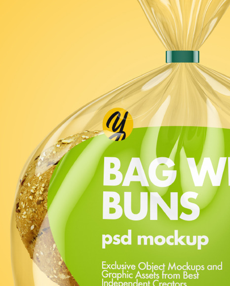 Bag with Kaiser Buns Mockup PSD #7