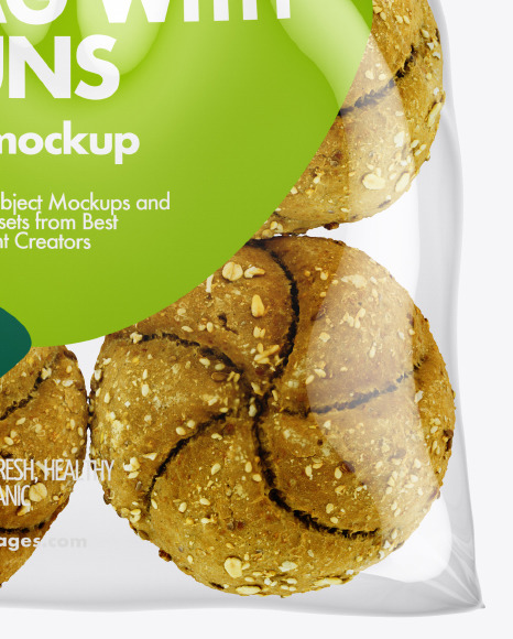 Bag with Kaiser Buns Mockup PSD #5