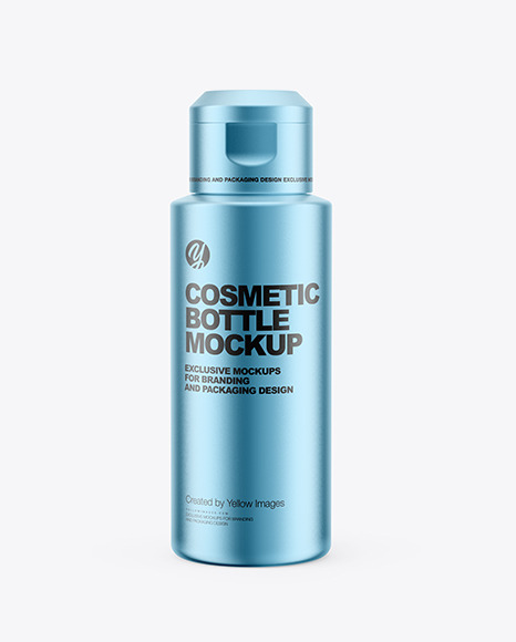 Metallic Cosmetic Bottle Mockup PSD #2