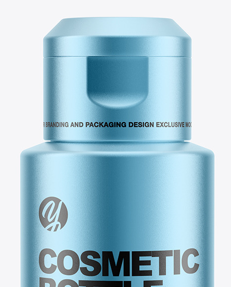 Metallic Cosmetic Bottle Mockup PSD #3