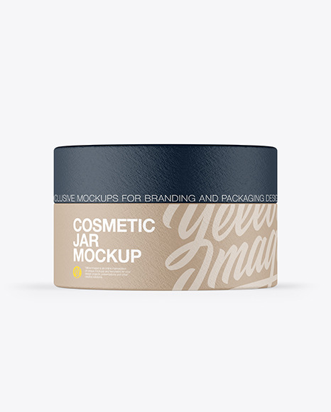 Download Paper Cosmetic Jar Mockup In Jar Mockups On Yellow Images Object Mockups PSD Mockup Templates