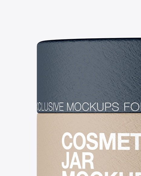 Paper Cosmetic Jar Mockup PSD #2