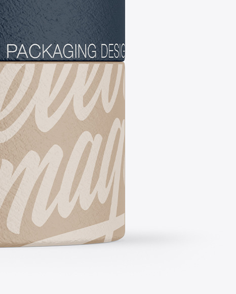 Paper Cosmetic Jar Mockup PSD #1