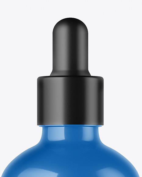 100ml Glossy Dropper Bottle Mockup PSD #1