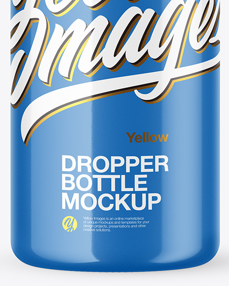 100ml Glossy Dropper Bottle Mockup PSD #6