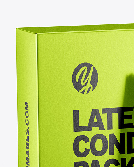 Download Matte Metallic Condom Packaging Mockup In Box Mockups On Yellow Images Object Mockups