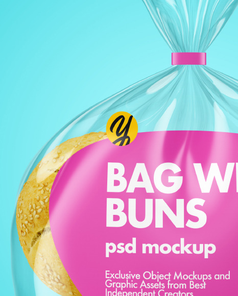 Bag with Kaiser Buns Mockup PSD #7