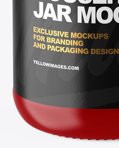 Glossy Jar Mockup PSD #1