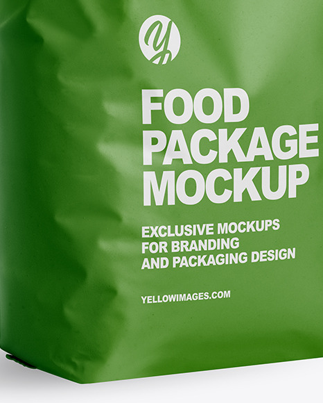 Matte Food Package Mockup PSD #3