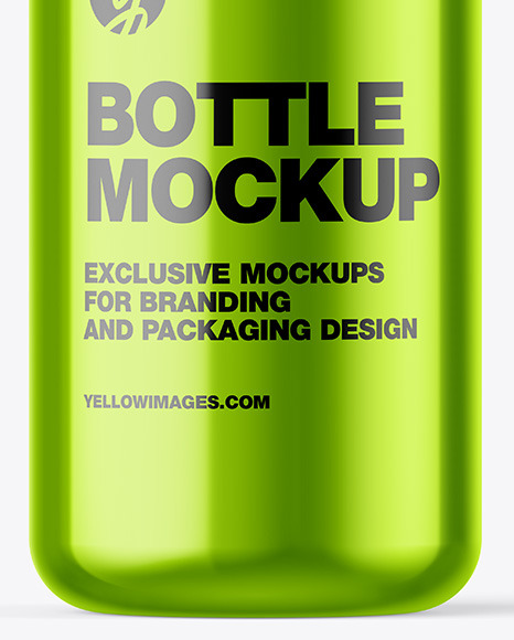 Metallic Bottle w  Open Pump Mockup PSD #7