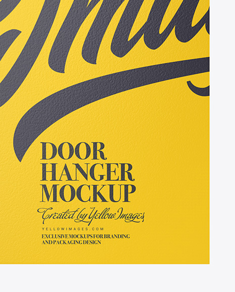 Door Hanger Mockup PSD #1