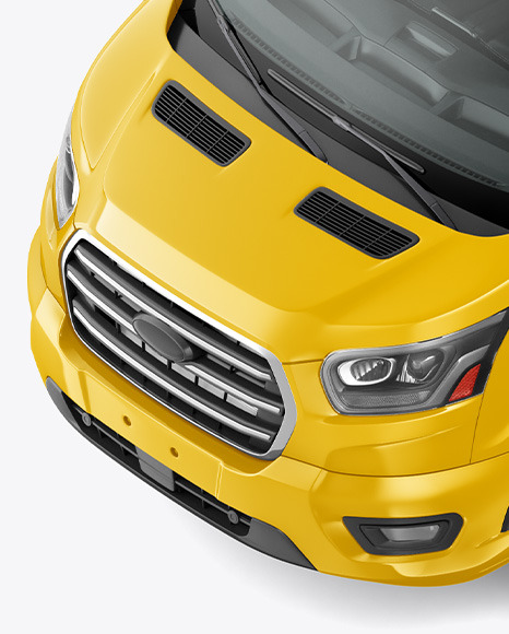 HQ Panel Van Mockup   Half Side View (High Angle) PSD #7