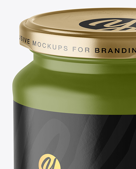 Matte Jar Mockup PSD #2