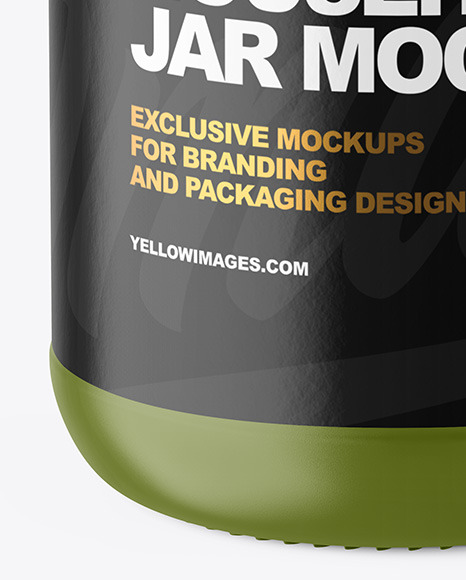 Matte Jar Mockup PSD #1