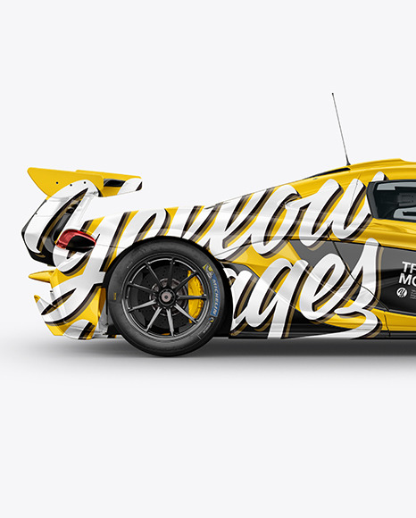 Sport Car Mockup   Side View PSD #2