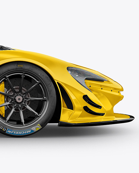 Sport Car Mockup   Side View PSD #7