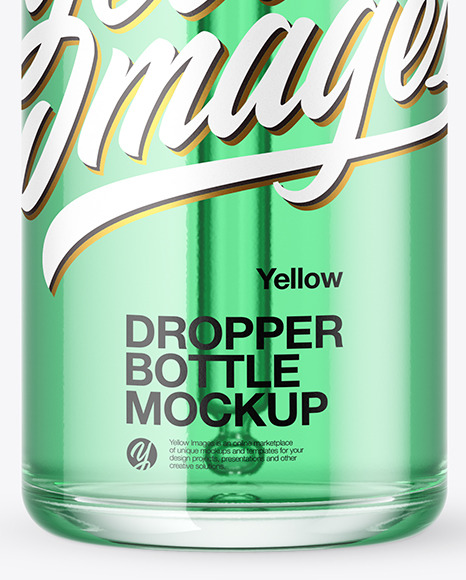 Download 100ml Clear Glass Dropper Bottle Mockup In Bottle Mockups On Yellow Images Object Mockups