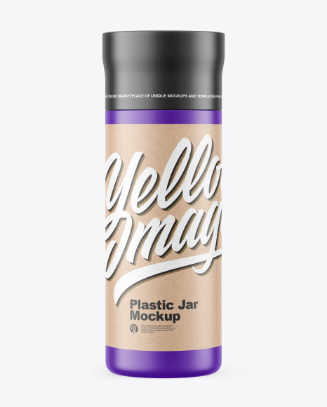 Matte Plastic Jar Mockup