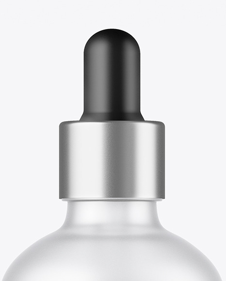 100ml Frosted Glass Dropper Bottle Mockup PSD #2