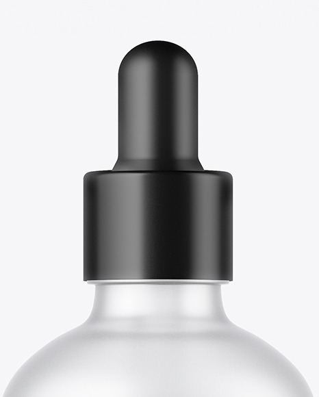 100ml Frosted Glass Dropper Bottle Mockup PSD #1