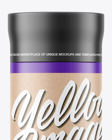 Matte Plastic Jar Mockup PSD #1