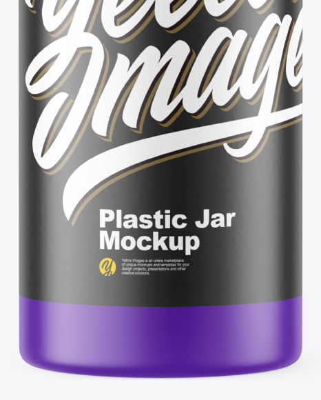 Matte Plastic Jar Mockup PSD #6