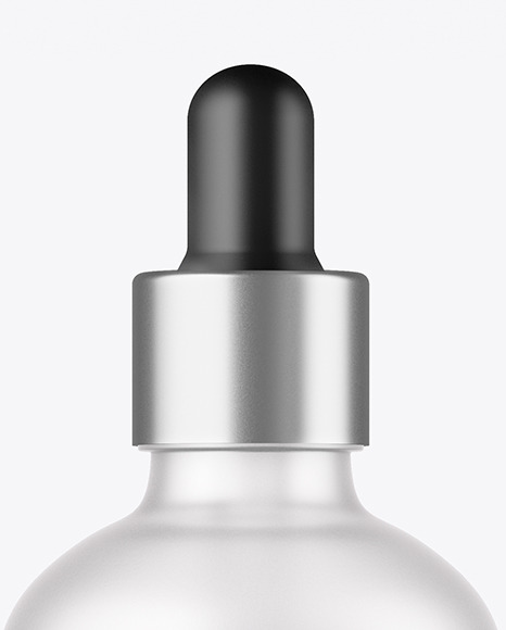 100ml Frosted Glass Dropper Bottle Mockup PSD #2